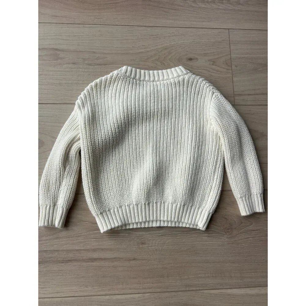 Little Co. Lauren Conrad Cream Pullover Knit Chunky Sweater - Size 18 months - Picture 8 of 8